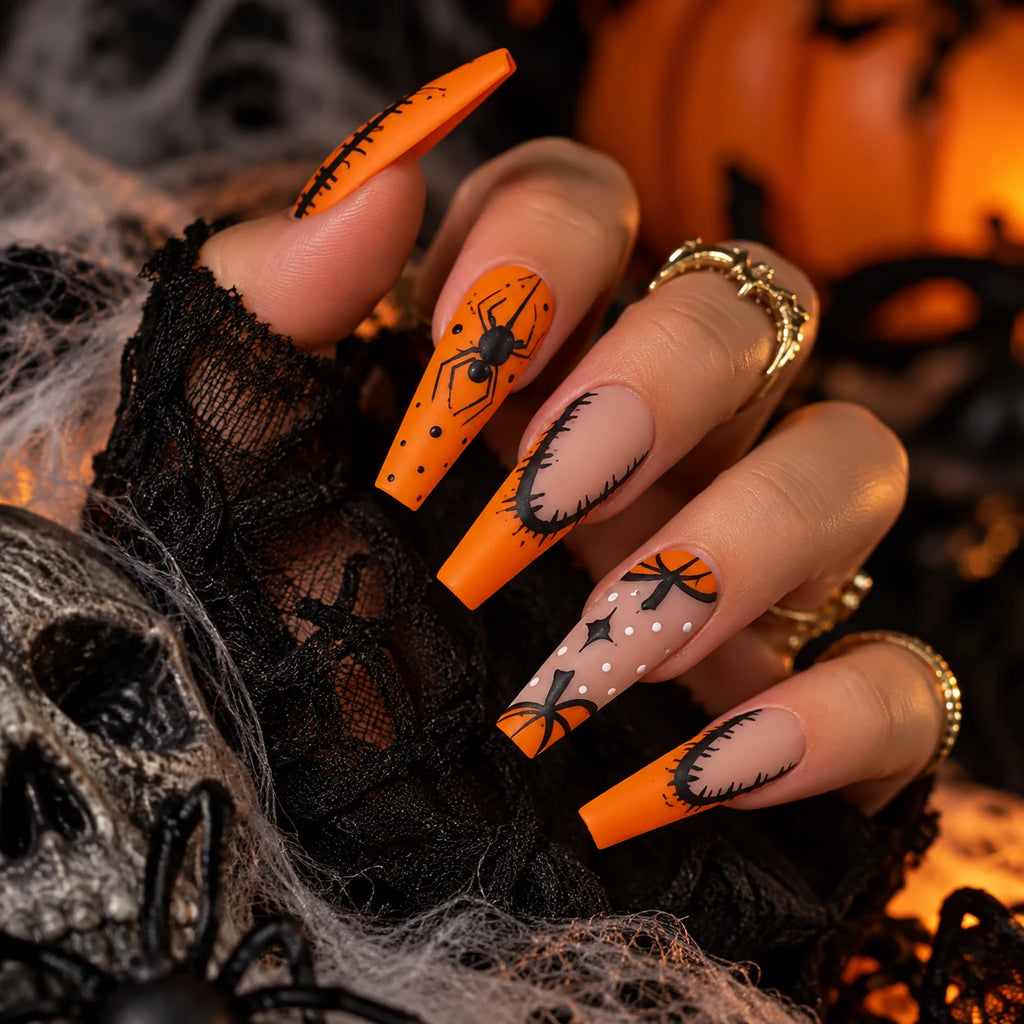 Load image into Gallery viewer, Halloween Gel-XTND nail art manicure