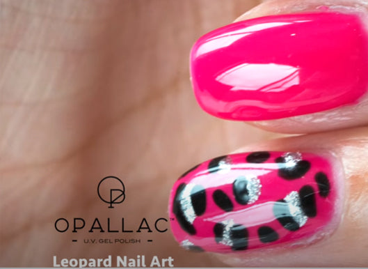 Opallac Gel Polish ~ DIY EASY LEOPARD Nail Art ~ At Home