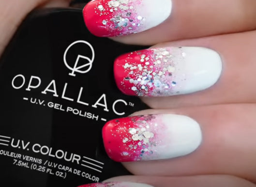 ~ GEL Nail Art ~Strawberries & Cream - Opallac Gel Polish