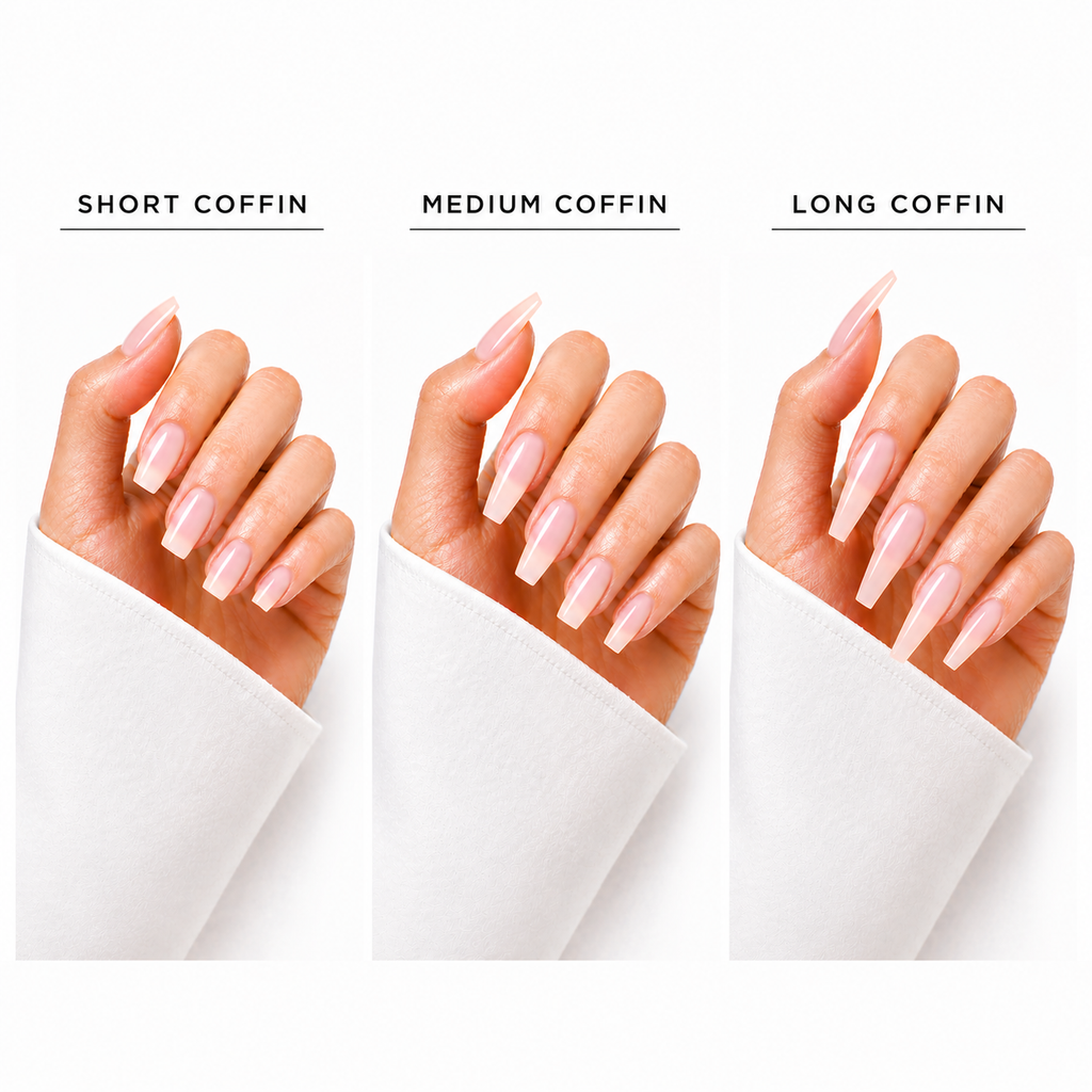 Load image into Gallery viewer, Gel-XTND COFFIN <BR> Soft Gel Tips (S,M,L)