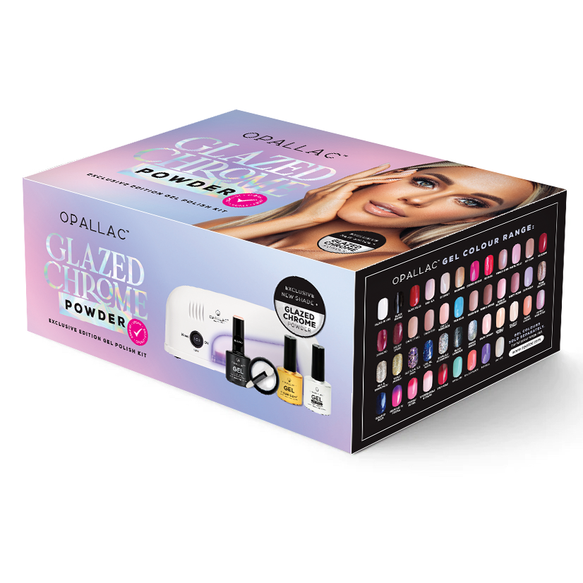 Load image into Gallery viewer, Glazed Chrome Powder Gel Kit