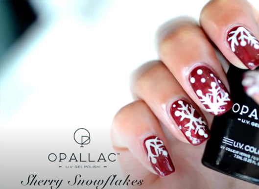 ** Opallac Gel Polish - Snowflakes Nail Art**