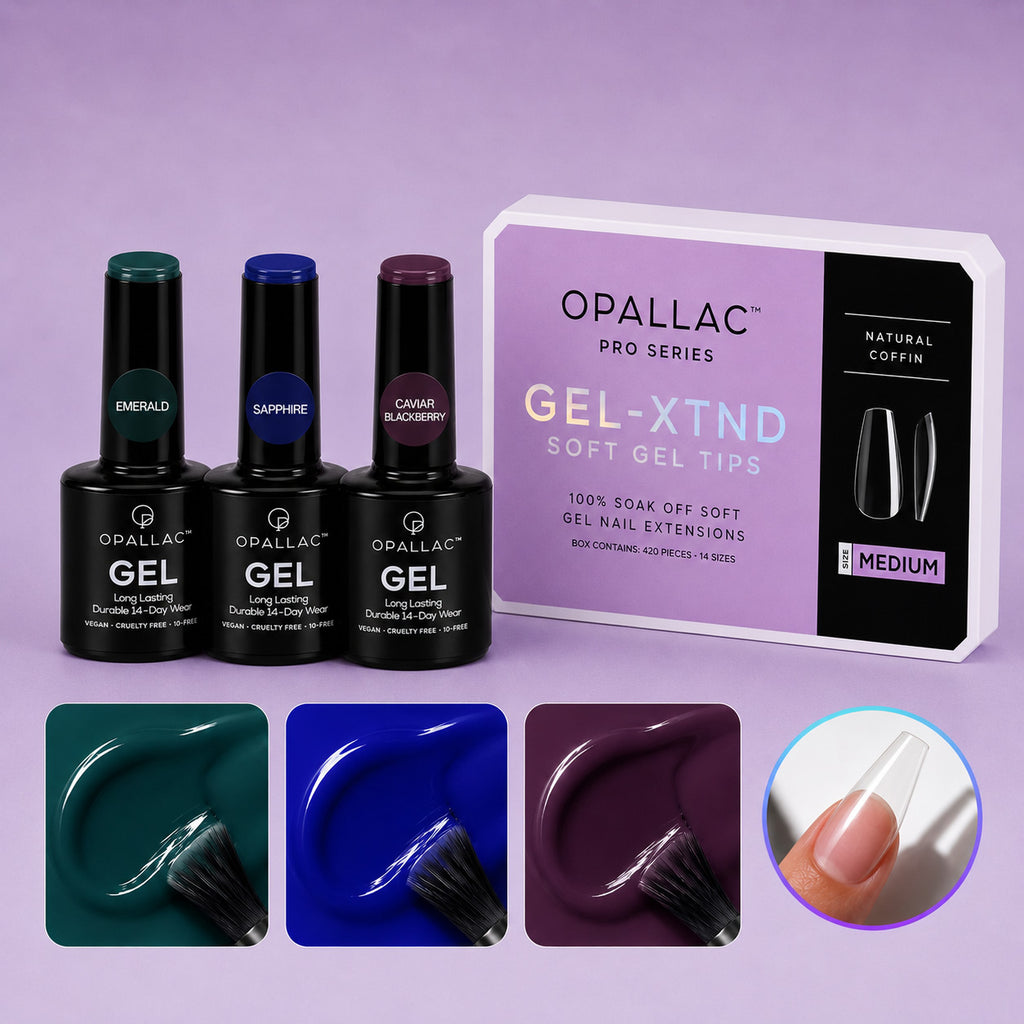 Load image into Gallery viewer, Jewel Tone Nails Kit - Gel-XTND + Shades Bundle
